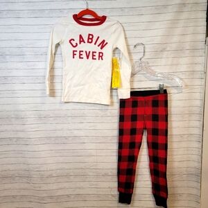 CREWCUTS J.CREW FOR KIDS, BRAND NEW CABIN FEVER 2 PIECE PJ SET, SIZE 4!